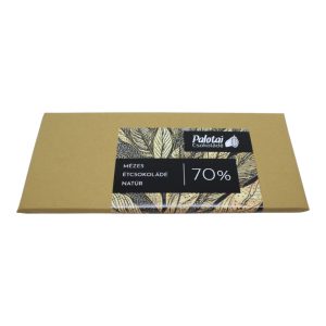 Natūralus medaus juodasis šokoladas 70% - 70g