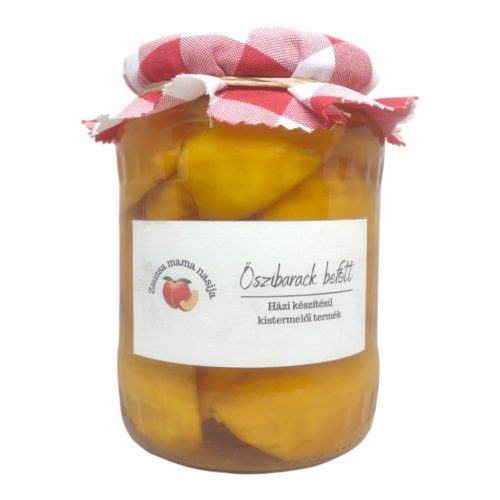 Peach jar 720 ml (sugar free)