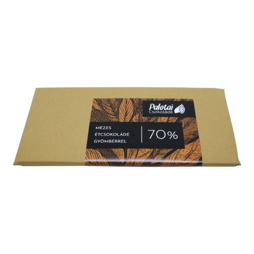 Honey dark chocolate with ginger 70% - 70g