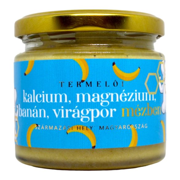 Kalcium, magnézium, banán, virágpor mézben 230g