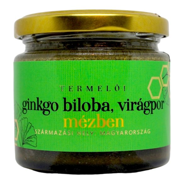 Ginkgo biloba, virágpor mézben 230g