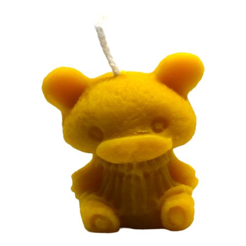 Bear shaped beeswax candle 20g