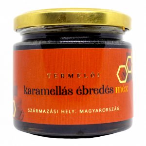 Karamelinis budinantis medus 230g (su akacijų medumi)